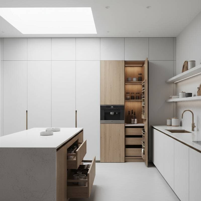 Featured image for Hidden Kitchen Walls Solve the Storage Problem