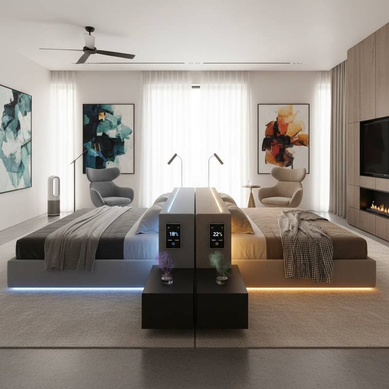 Image for Dual-Zone Bedrooms Let Couples Sleep Better Together