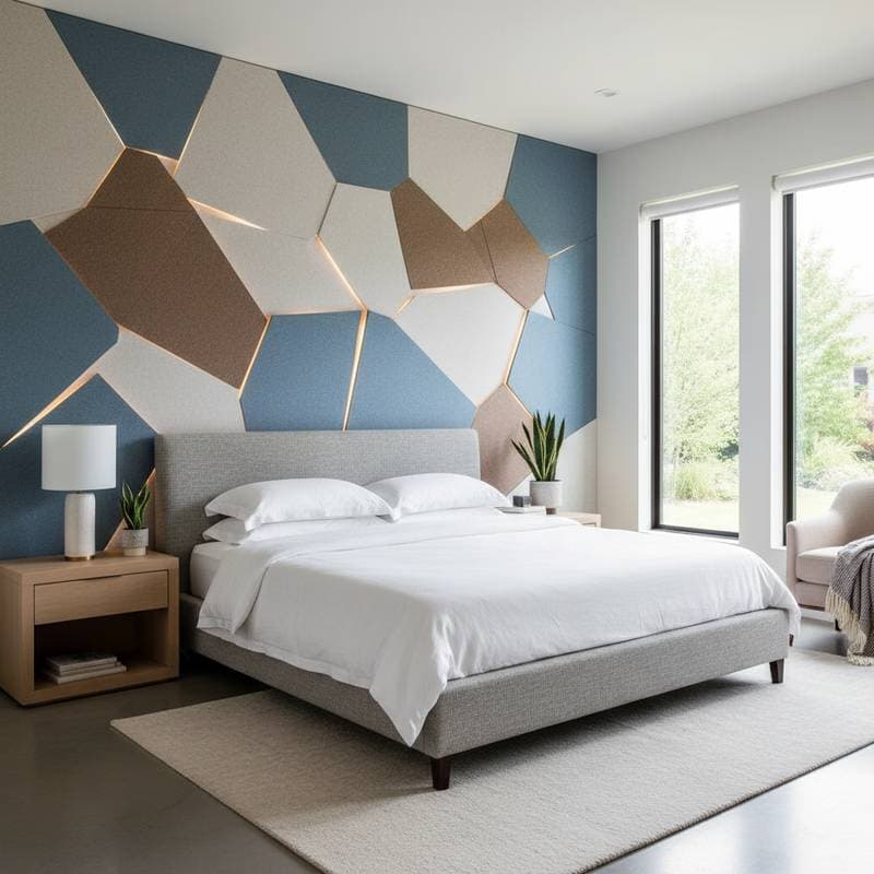 Image for Acoustic Panels Cut Bedroom Echo While Adding Art