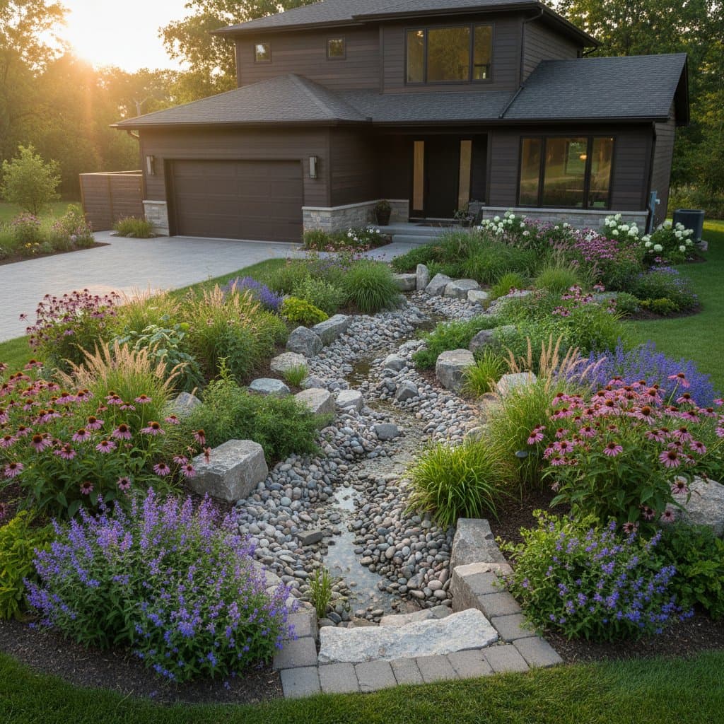 Image for Front Yards That Filter Runoff Into Beauty