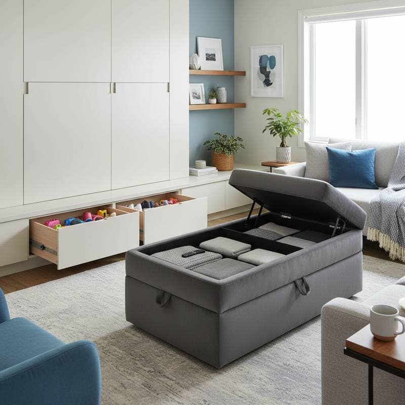 Image for Hidden Storage That Makes Clutter Disappear Fast