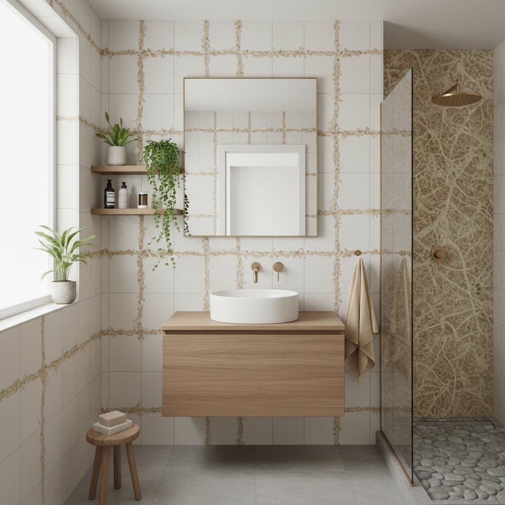 Image for Mushroom Grout Fights Mold Using Living Fungal Fibers
