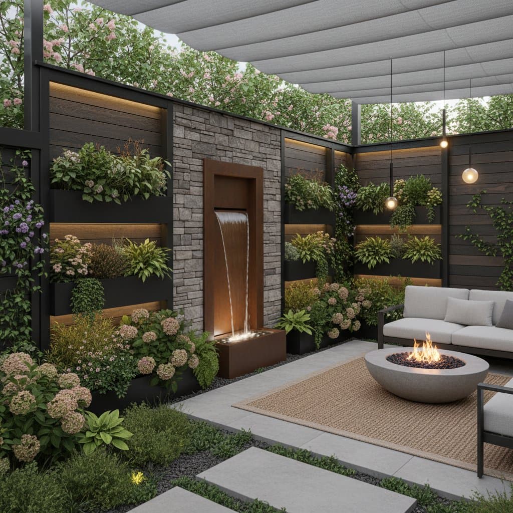 Image for Natural Acoustic Garden Walls Reduce Yard Noise