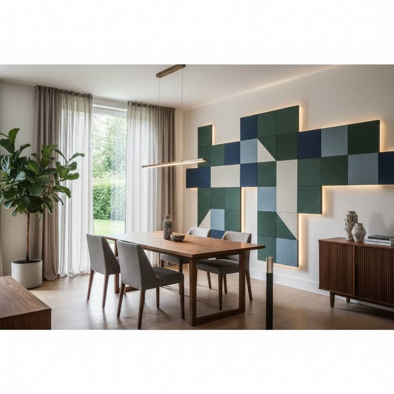 Image for Acoustic Panels Cut Dining Room Echo and Noise