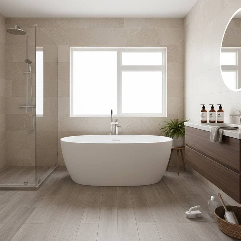 Image for Enzyme Cleaners Digest Bathroom Grime at the Source