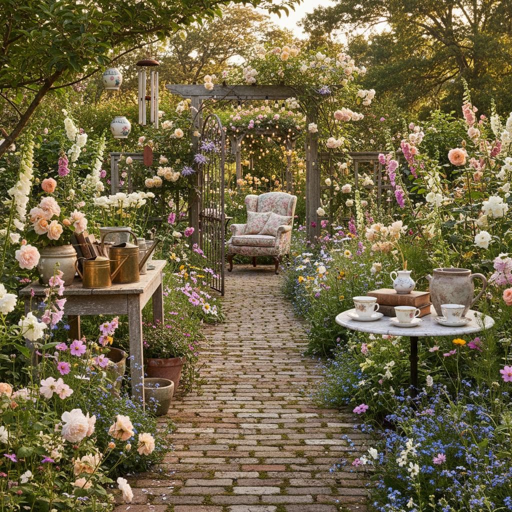 Image for Grandmillennial Gardens Bring Back Romance and Imperfection