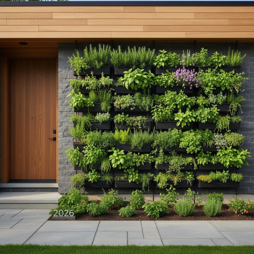 Image for Vertical Herb Walls Turn Yards Into Edible Spaces