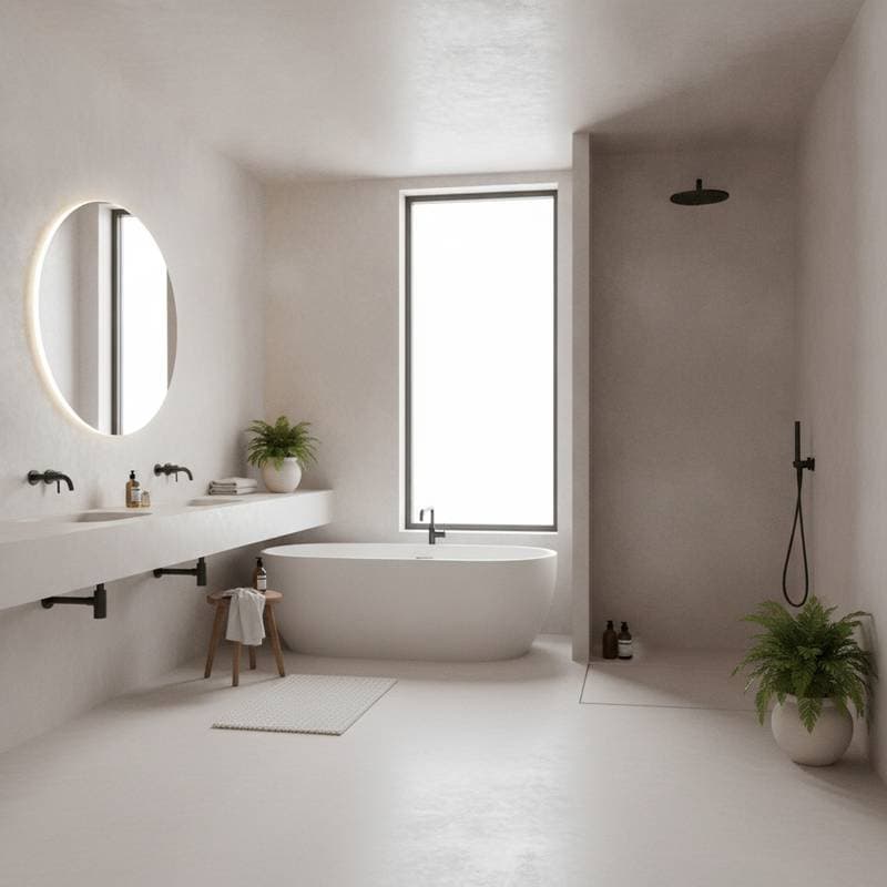 Featured image for Microcement Bathrooms Replace Tile as 2026's Top Remodel